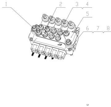Lower hydraulic Control valve assembly