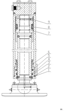 Support oil cylinder