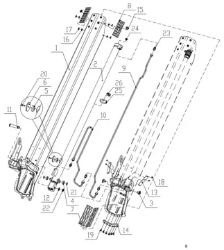 Second extension boom assembly (лист 2)