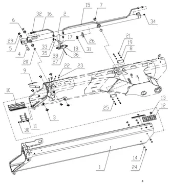 First extension boom assembly