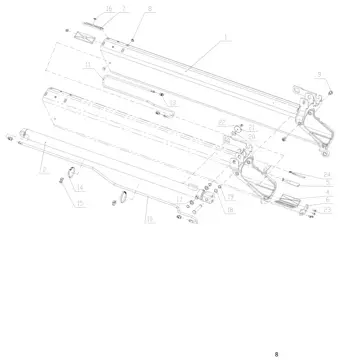 Second extension boom assembly (лист 2)