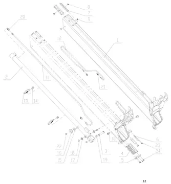 Fourth extension boom assembly (лист 2)