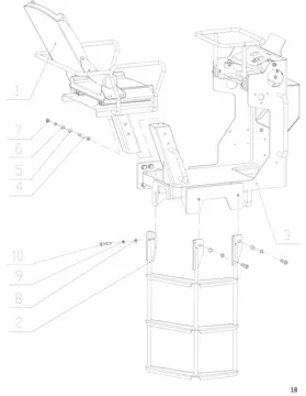 Upper operating assembly