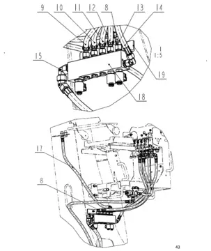 Hydraulic system for direction judgement (лист 2)