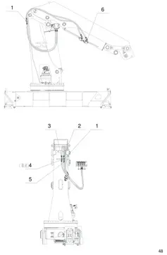 Mainboom hydraulic pipelines (лист 2)