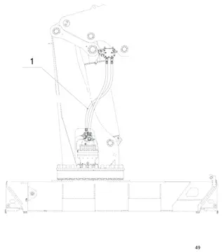 Rotation joint hydraulic pipelines