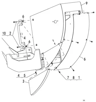 Seat control frame assembly (лист 2)