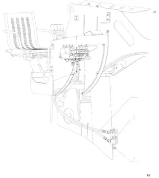 Mainboom hydraulic pipelines