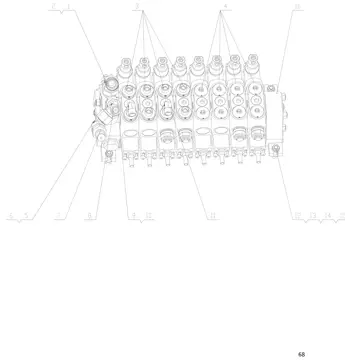 Lower hydraulic Control valve assembly
