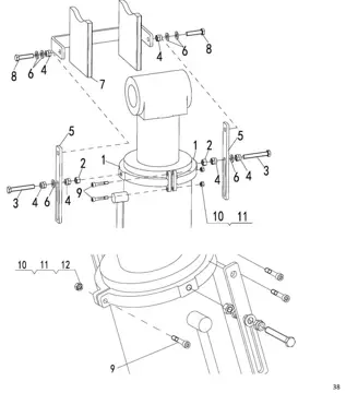 Swing cylinder lock assembly