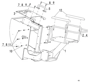Seat control frame assembly
