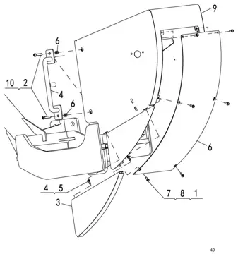 Seat control frame assembly (лист 2)