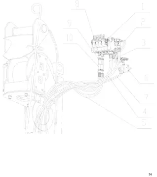 Inlet and return oil/ Slewing pipelines /
