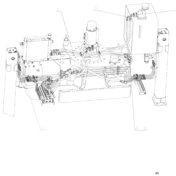 Lower hydraulic system pipelines (лист 4)