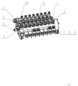 Lower hydraulic Control valve assembly