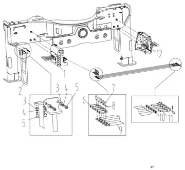 Upper operation assembly
