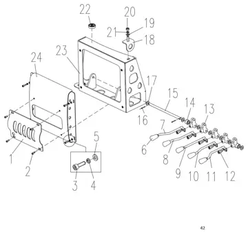 Auxiliary valve frame assembly