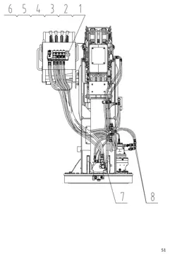 Upper hydraulic system pipeline