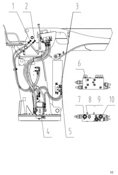 Upper hydraulic system pipeline (лист 2)