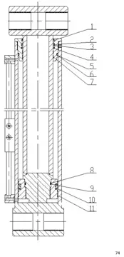 Variable amplitude cylinder