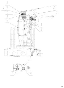 Upper hydraulic system pipeline (лист 2)