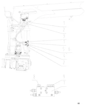 Upper hydraulic system pipeline (лист 4)