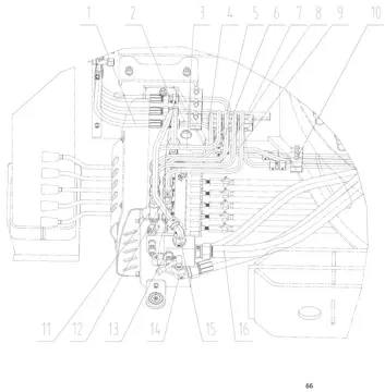 Lower hydraulic system pipelines (лист 2)