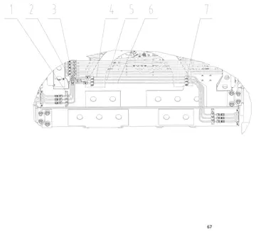 Lower hydraulic system pipelines (лист 3)