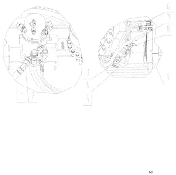 Lower hydraulic system pipelines (лист 4)